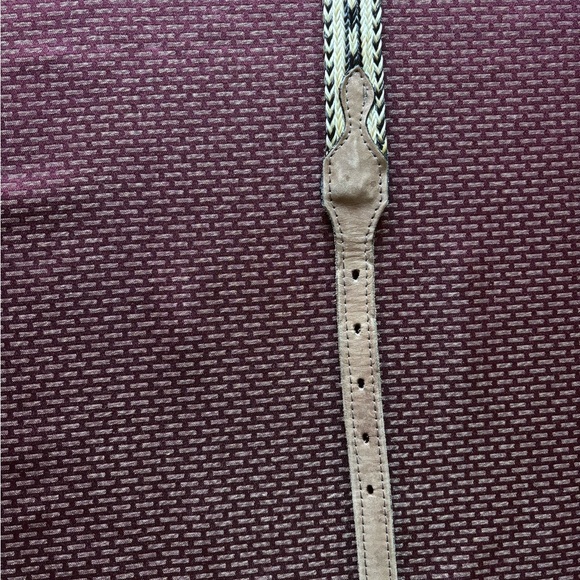 King Ranch Leather & Woven Belt, Sz 38, Unisex - Picture 8 of 9